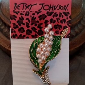 Betsey Johnson Tulip Brooch